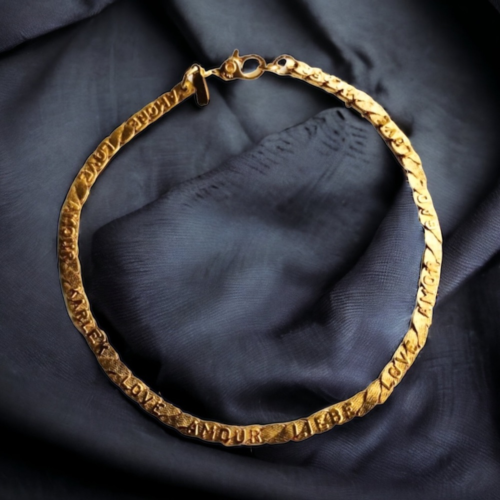 Vintage Monet love inscribed Bracelet